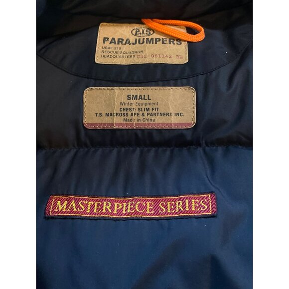 Parajumpers Women's S Long Bear Navy Blue Down Insulated Jacket Arctic Parka \* - Picture 4 of 17